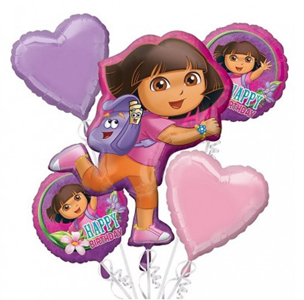 Dora The Explorer Birthday Balloon Bouquet